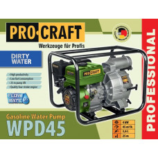 Бензинова мотопомпа Procraft WPD45 (для брудної води)