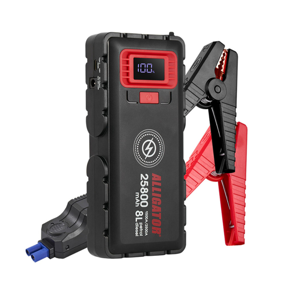 Пусковое устройство Alligator Jump Starter JS848 1500A/2500A 25800mAh с беспроводной зарядкой