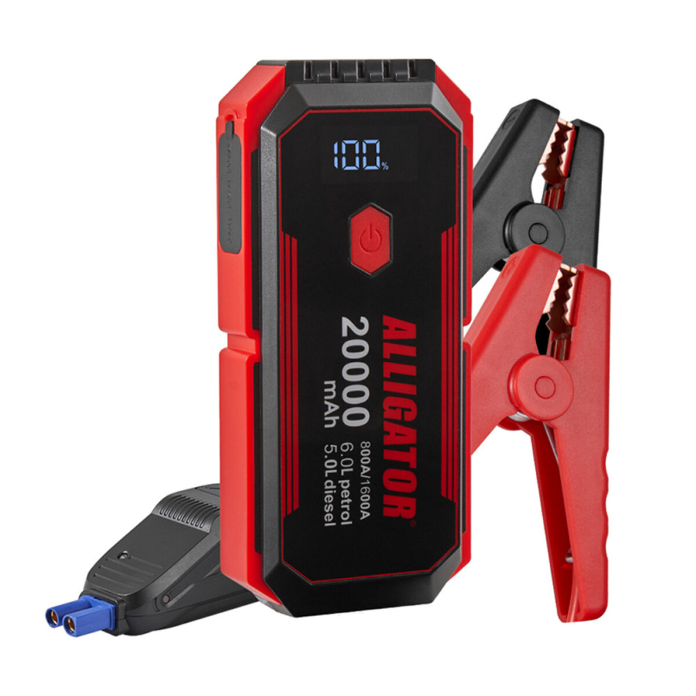 Пусковое устройство Alligator Jump Starter JS843 800A/1600A 20000mAh с Smart-клемами