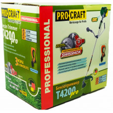 Бензокоса ProCraft T-4200 Pro (3 ножа, 1 катушка) 2026г