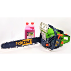 Бензопила Procraft K450L Professional+1л олива
