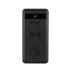 Повербанк Brevia 10000mAh 20W Wireless Qi10W Li-Pol, LCD