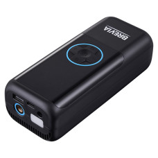 Компресор портативний + PowerBank Brevia 3в1 10Атм 21л/хв 6000mAh з LED-ліхтариком та автостопом