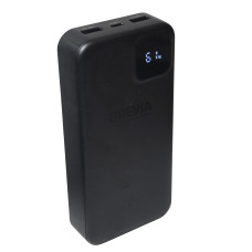 Повербанк (Power Bank) Brevia 20000mAh 22,5W, Li-Pol, LCD чорний