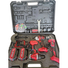 Набір акумуляторних інструментів Edon ED-COMBO-3K (болгарка, шуруповерт, гайковерт)