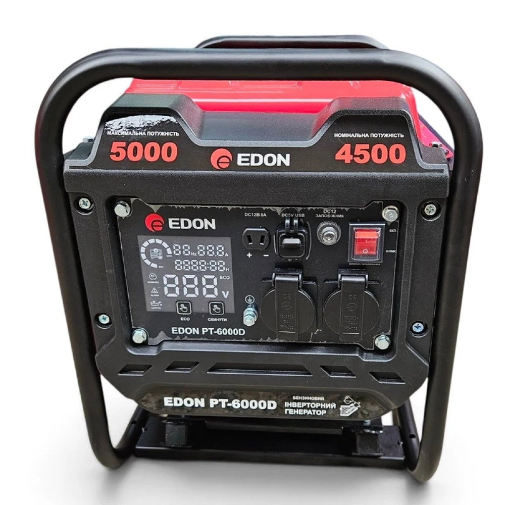 Генератор инверторный Edon PT-6000D 5.0кВт — фото 4