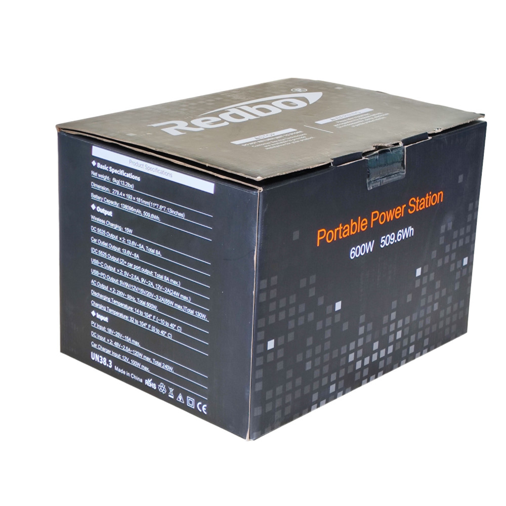 Зарядная станция Redbo MPS-600 Portable Power Station 600W 509.6Wh