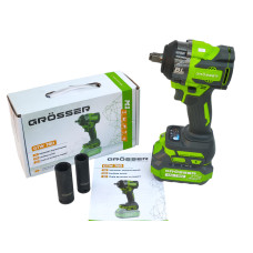 Акумуляторний гайковерт Grosser GTW 780 (1 АКБ та ЗП)