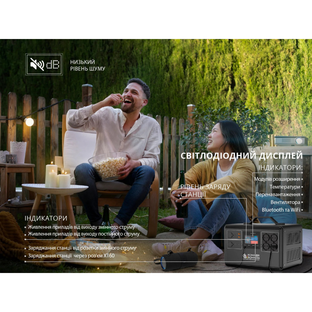 Портативна зарядна станція Konner&Sohnen KS 2400PS