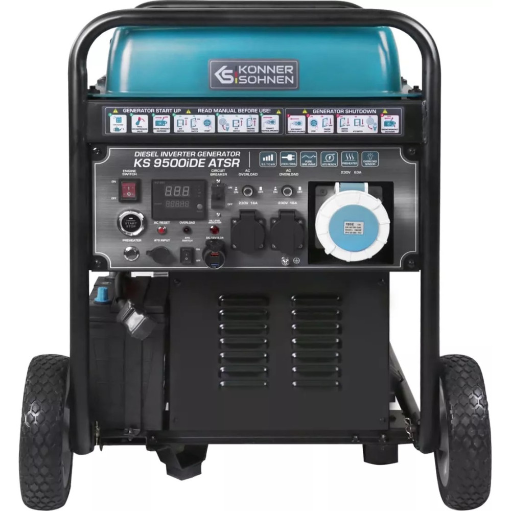 Дизельный инверторный генератор Könner&Söhnen KS 9500iDЕ ATSR
