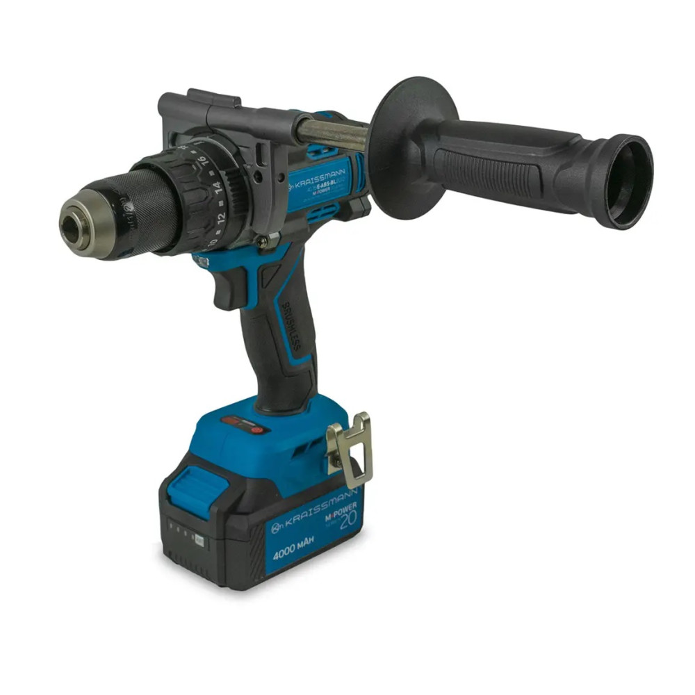 Шуруповерт акумуляторний KRAISSMANN 4135 E-ABS-BL 20/2 MP ударний
