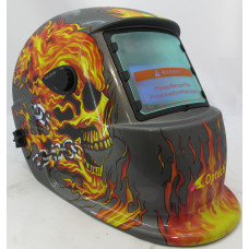 Маска зварювальника хамелеон Vita OPTECH S777C Череп у вогні
