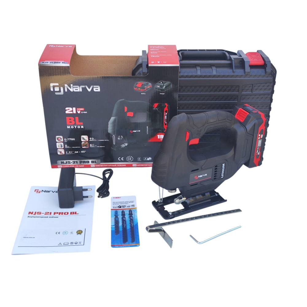 Аккумуляторный лобзик NARVA NJS-21 PRO BL