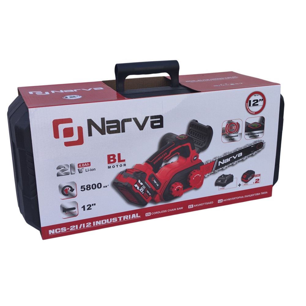 Аккумуляторная пила NARVA NCS-21/12 INDUSTRIAL (2 АКБ и ЗУ)