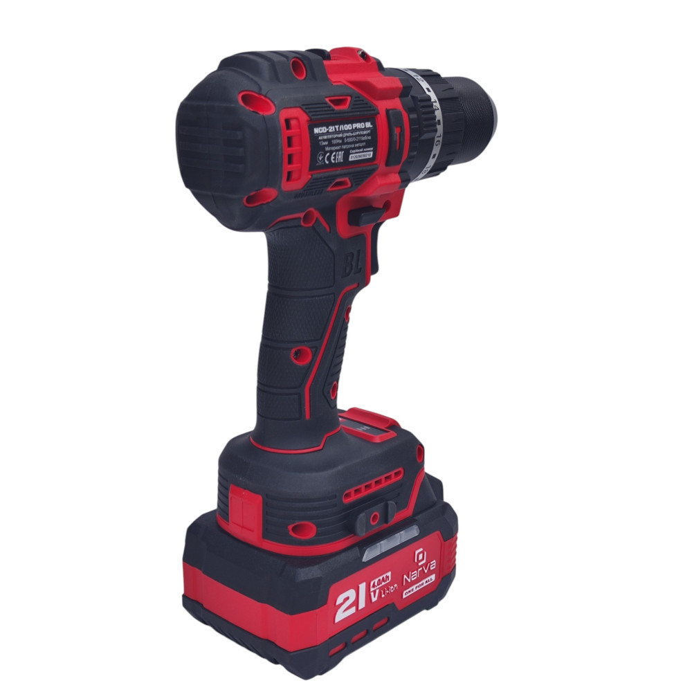 Аккумуляторный шуруповерт Narva NCD-21T/100 PRO BL ударный