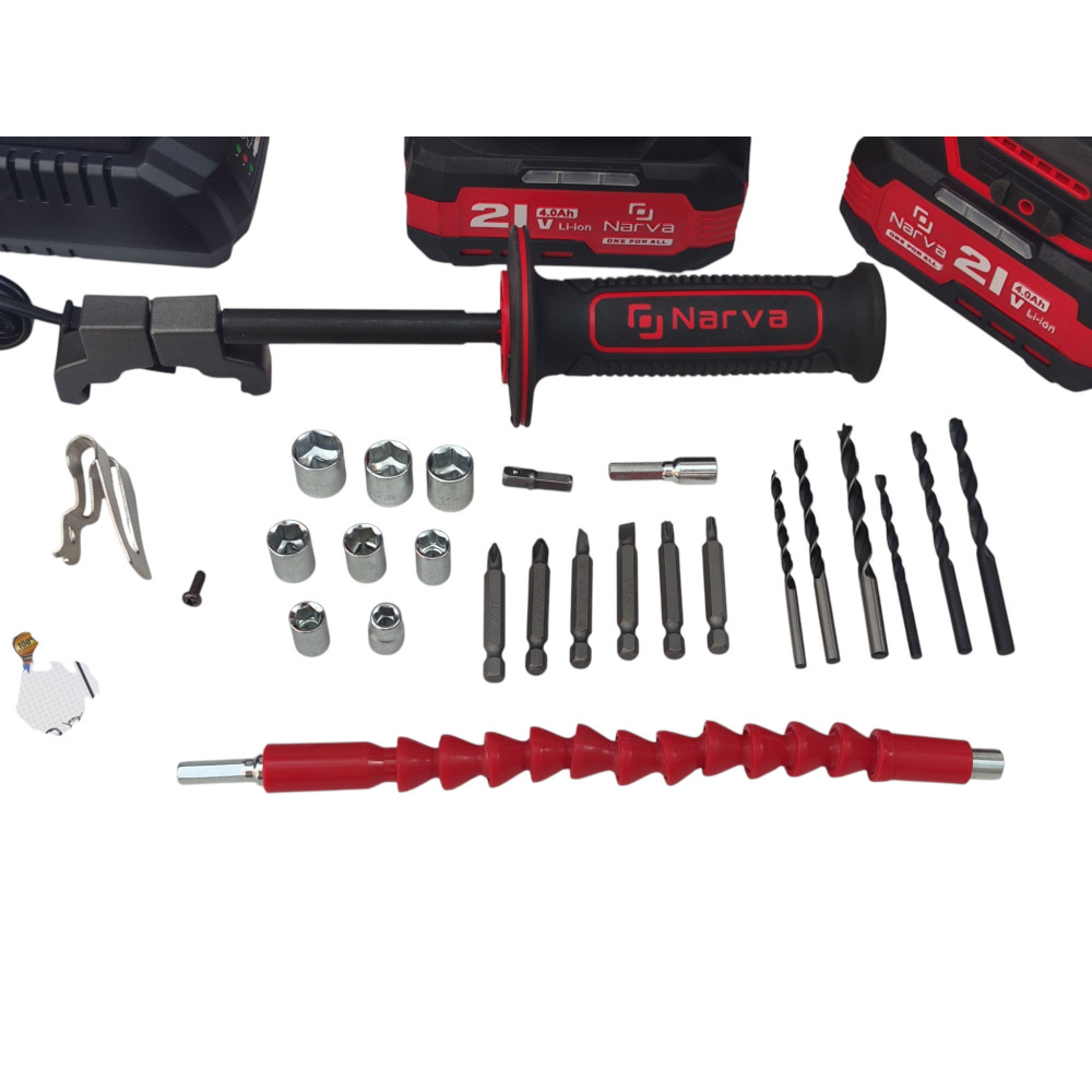 Аккумуляторный шуруповерт Narva NCD-21T/100 PRO BL ударный