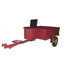 Причіп для мотоблоку (самоскид) з посиленими мотоблочними колесами