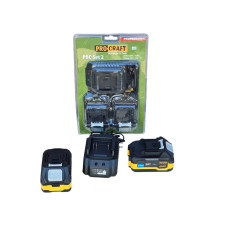 Набір Procraft PBC-Set2 (АКБ 20V 4Ah*2шт+ЗП)