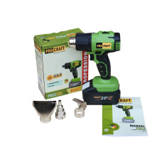 Акумуляторний фен промисловий Procraft PH22 (без акб та зп)