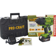 Гайковерт акумуляторний ProCraft PWA80 Кейс (з 1 АКБ та ЗП)