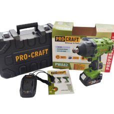 Гайковерт акумуляторний ProCraft PWA82 Кейс (з 1 АКБ та ЗП)