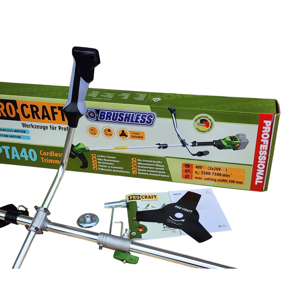 Аккумуляторная коса Procraft PTA40 (Без АКБ и ЗУ)