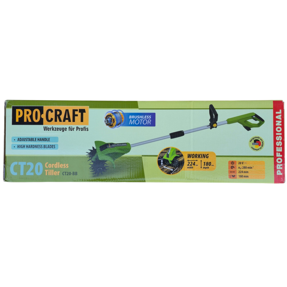 Акумуляторний культиватор Procraft CT20 (без АКБ)