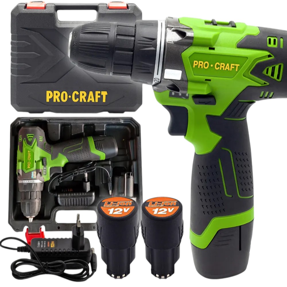 Шуруповерт акумуляторний Procraft PA12Li