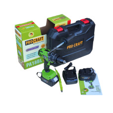 Ударний шуруповерт акумуляторний Procraft PA18BL Universal Extra (2 АКБ)