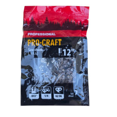 Ланцюг для ланцюгової пилки Procraft L.1/4.62 Universal 1/4" крок 62 ланок.
