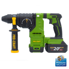 Акумуляторний перфоратор Procraft PHA30 Кейс (з 2 АКБ та ЗП)