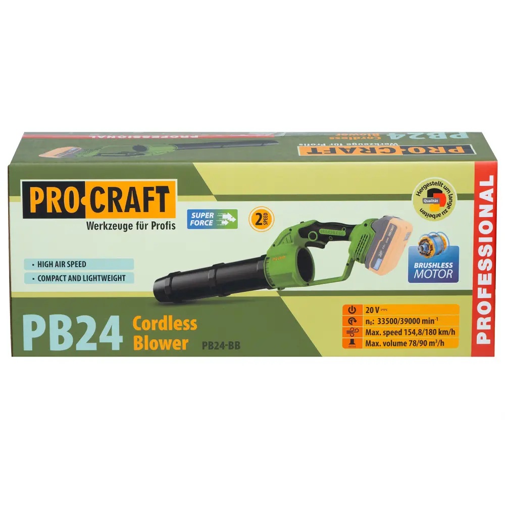 Аккумуляторная воздуходувка Procraft PB24 (1 АКБ и ЗУ)