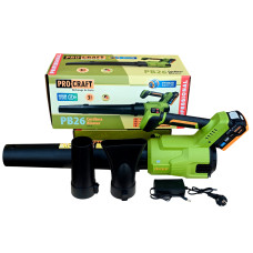 Акумуляторна повітродувка Procraft PB26 (1АКБ та ЗП)