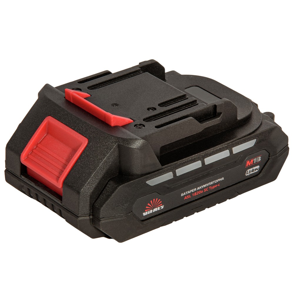 Аккумуляторная батарея Vitals M18 ASL 1820a 5С Type-c