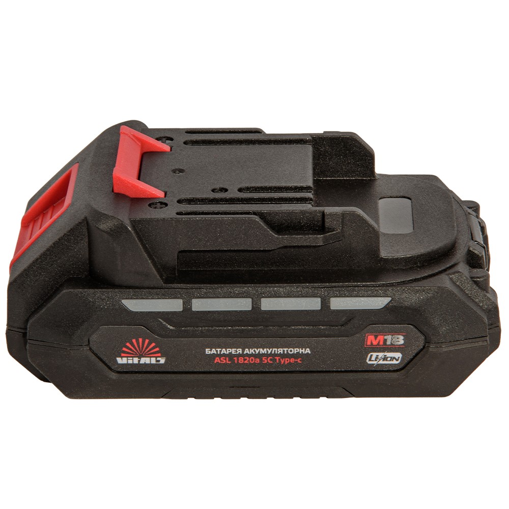 Аккумуляторная батарея Vitals M18 ASL 1820a 5С Type-c