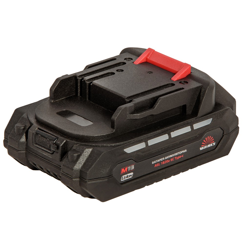 Аккумуляторная батарея Vitals M18 ASL 1820a 5С Type-c