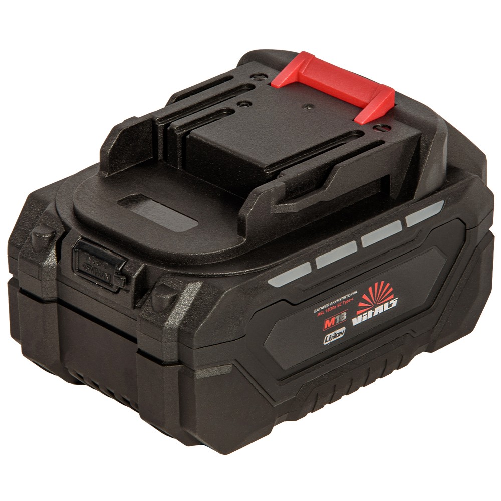 Аккумуляторная батарея Vitals M18 ASL 1830a 5С Type-c