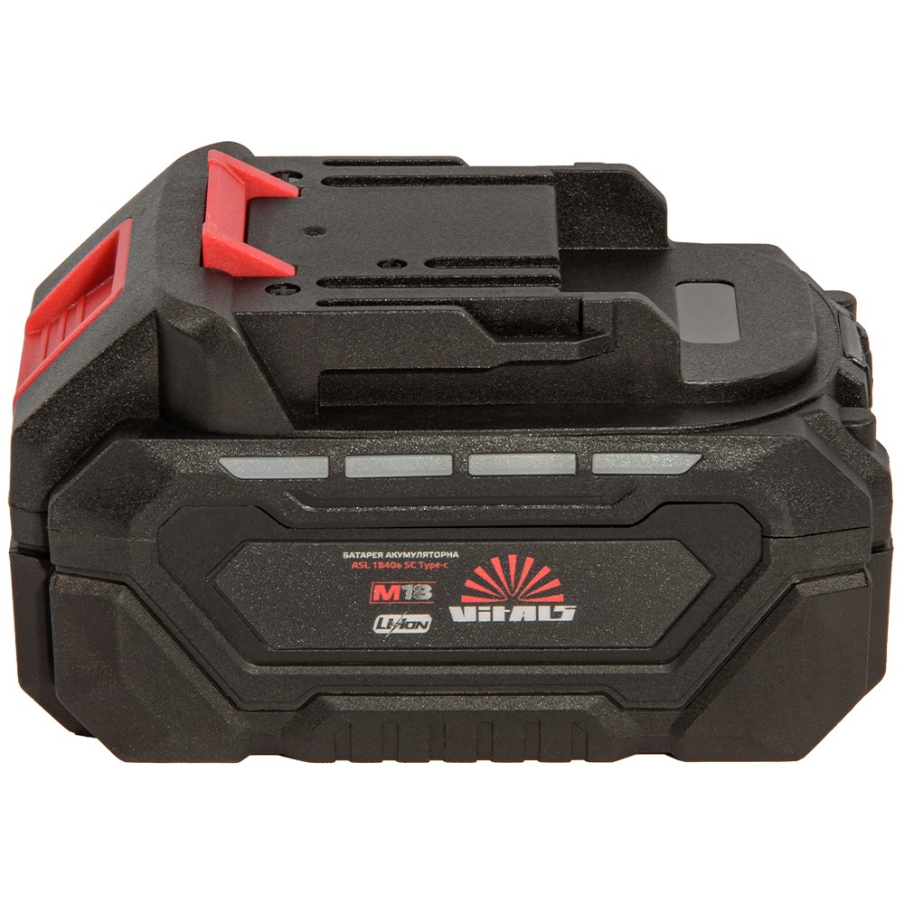Акумуляторна батарея Vitals M18 ASL 1840a 5С Type-c
