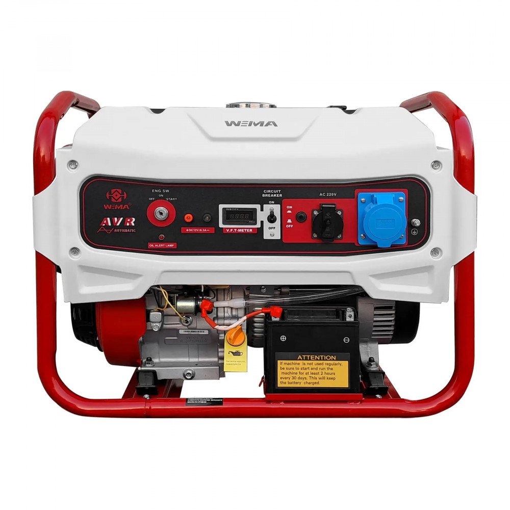 Бензиновий генератор Weima Deluxe WM5500BE (100% мідна оботка)